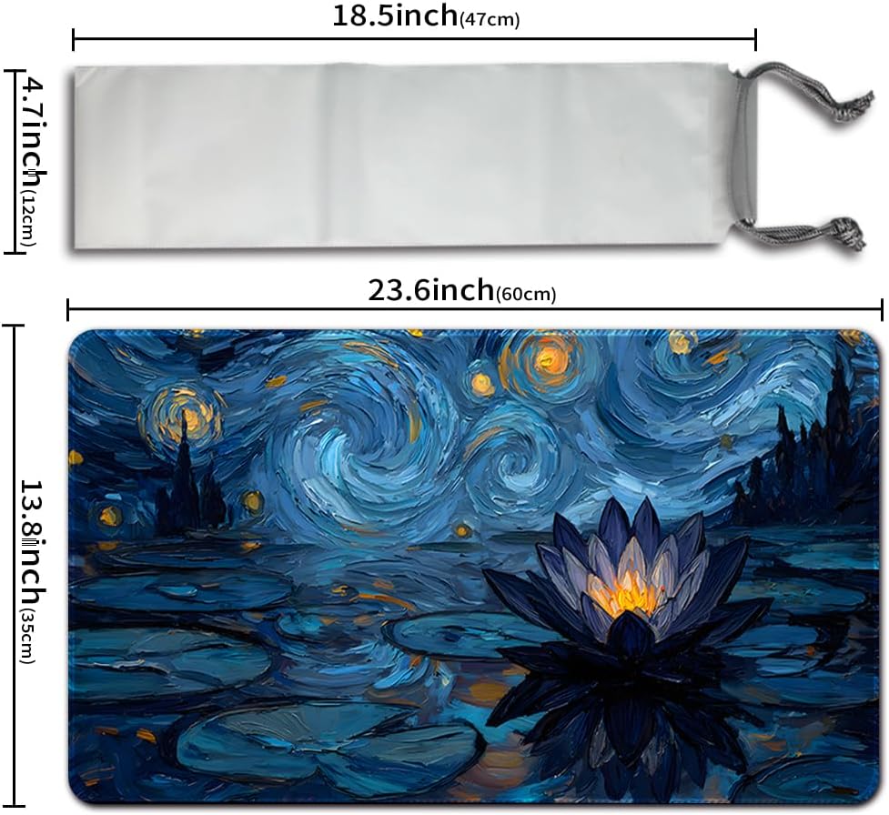 MTG Spielmatte Premium XXL Gaming Matte (60x35cm) - Hochauflösendes Fantasy Design - rutschfeste Gum