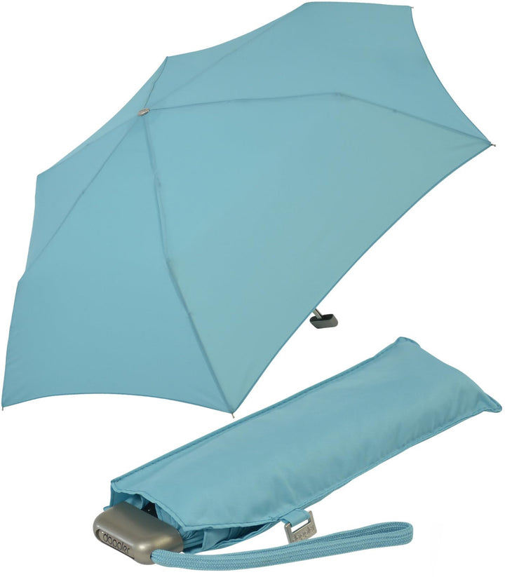 doppler Regenschirm Taschenschirm Mini Slim Carbonsteel sturmsicher bis 100km/h flach & leicht Summe