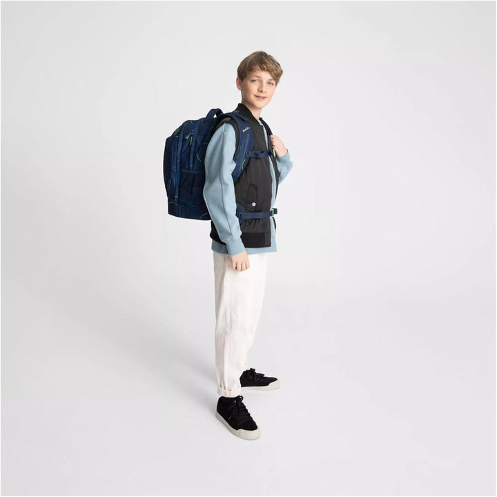 satch pack Schulrucksack Schulrucksack ab 5. Klasse ergonomisch 30L Stauraum standfest Organisations