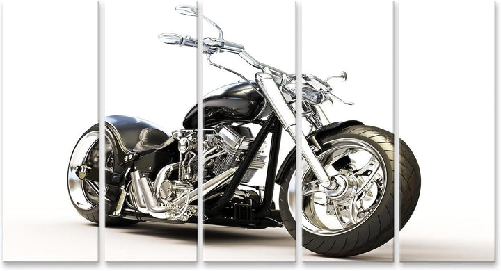 islandburner Bild auf Leinwand Motorrad Auf Weissem Hintergrund Chopper Bilder Wandbilder Poster Lei