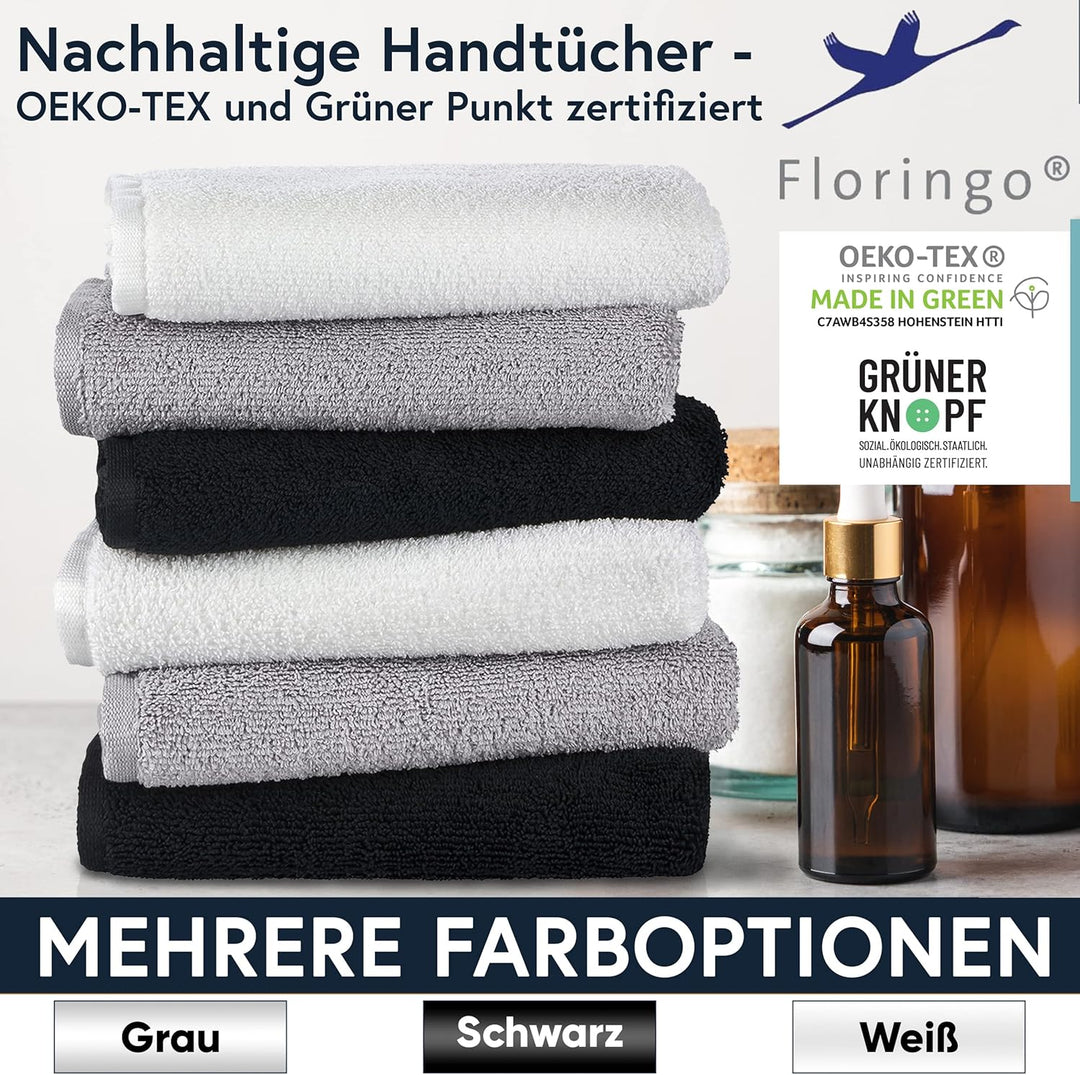 Moon 5er Pack Microfaser, Friseur, Handtücher, Salonhandtücher, ca. 70x130 cm von Floringo mit saugs