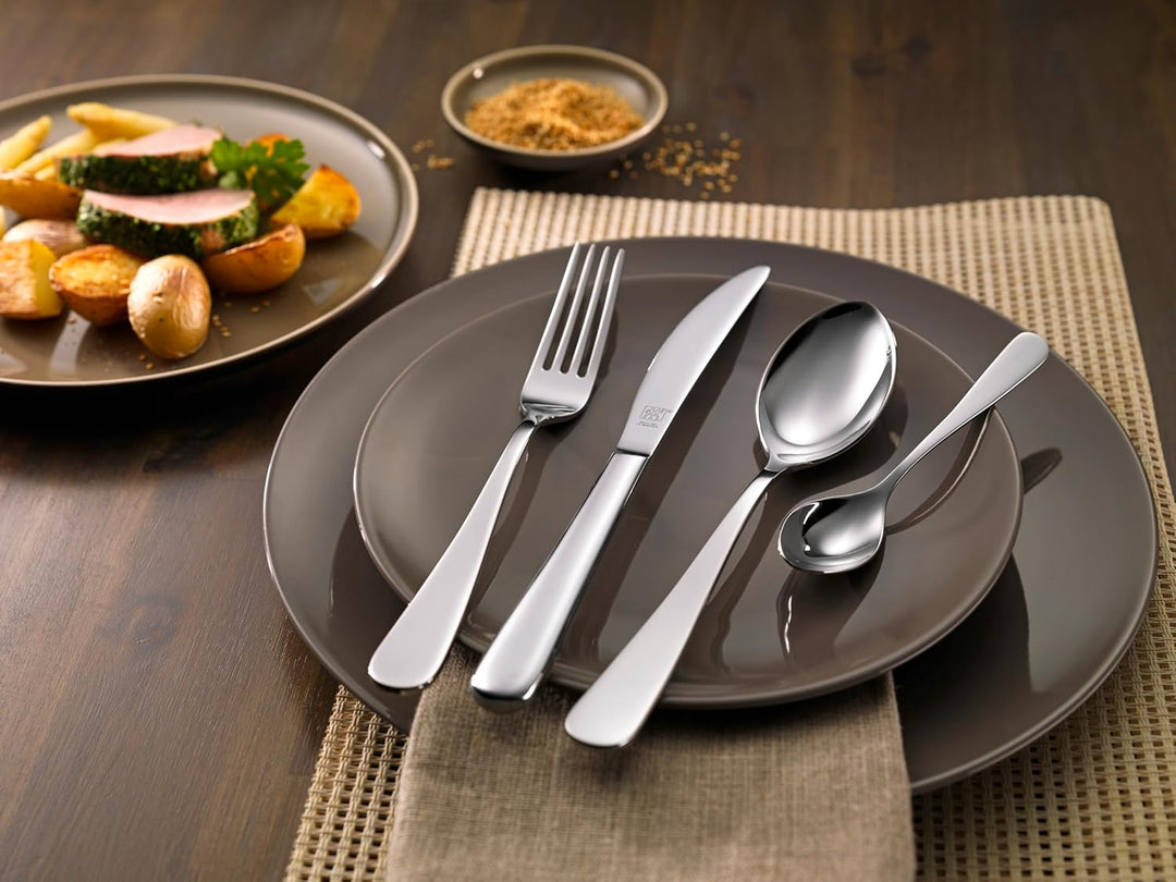 ZWILLING Greenwich Besteck Set, 68-teilig, Für 12 Personen, 18/10 Edelstahl/Hochwertiger Klingenstah