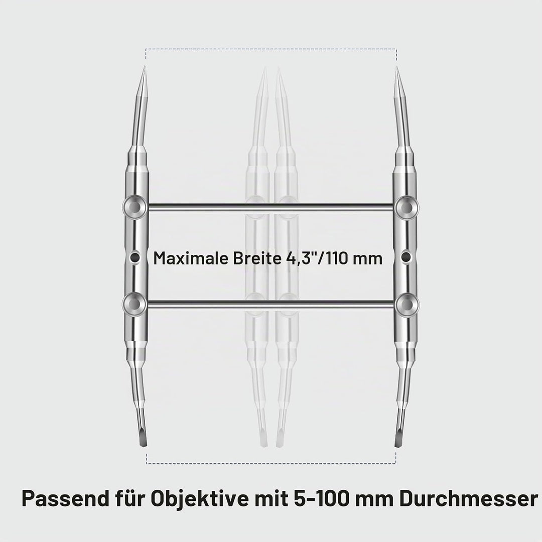 Neewer Professionelle Gekrümmte Spitzen Objektiv Spannschlüssel Reparatur-Öffnungs-Werkzeug Edelstah