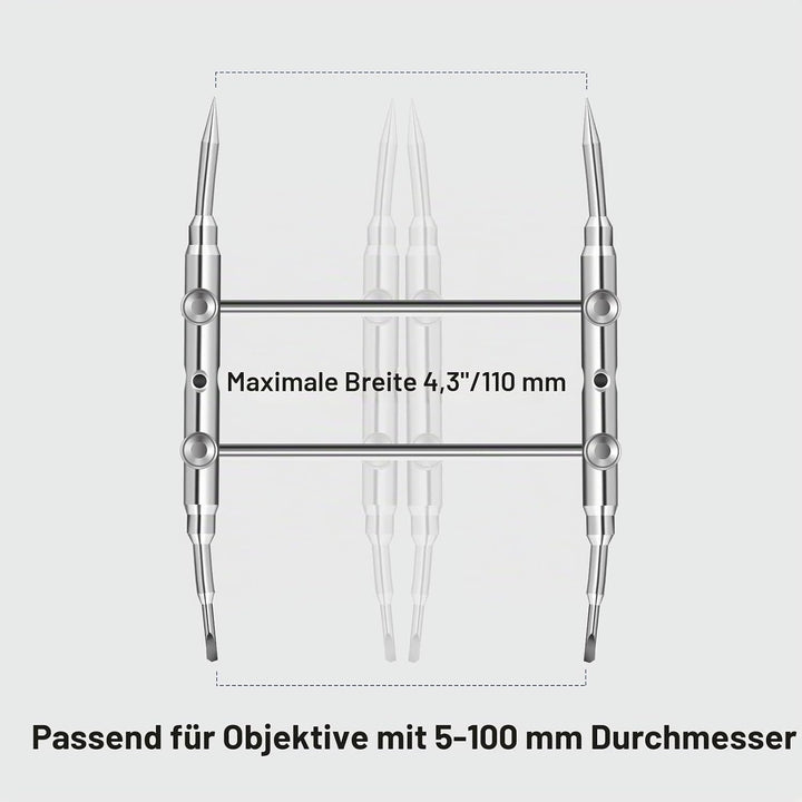 Neewer Professionelle Gekrümmte Spitzen Objektiv Spannschlüssel Reparatur-Öffnungs-Werkzeug Edelstah
