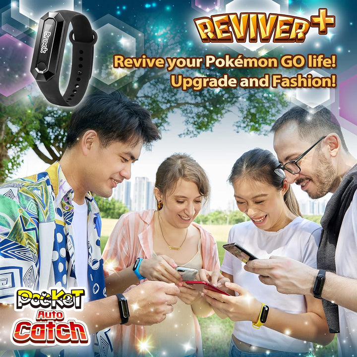 Pocket Auto Catch Reviver PLUS 2022 LED-Touch-Armband für Pokémon Go (Alternative zu Go Plus & Go-Tc