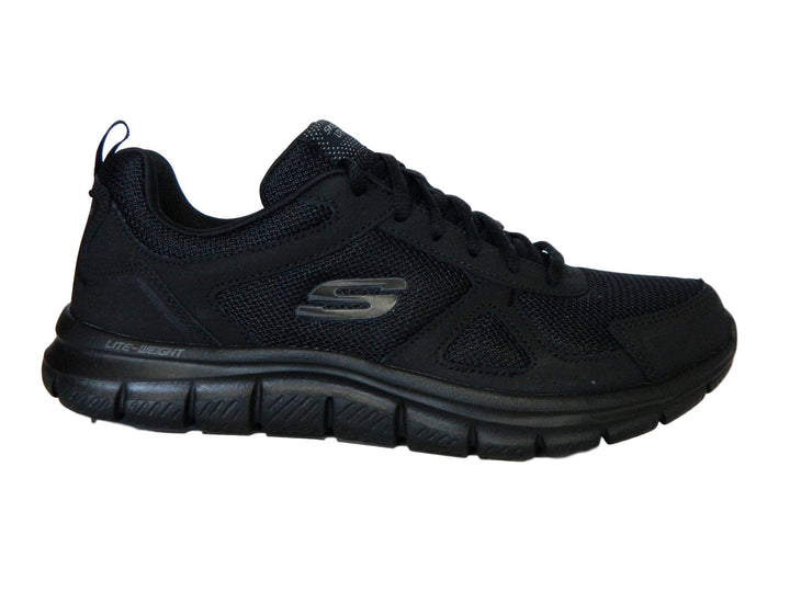 Skechers Herren Sneaker Sportschuhe 39 EU Black Leather Mesh Pu Red Trim, 39 EU Black Leather Mesh P