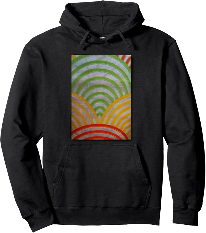 Abgewinkeltes japanisches Wellenmuster Pullover Hoodie