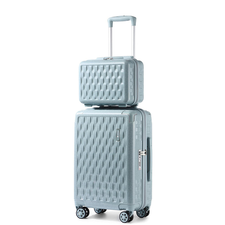 Sea choice Handgepäck Koffer Trolley Kofferset 2 Teilig Kabinengepäck mit Kosmetiktasche Eckenschutz