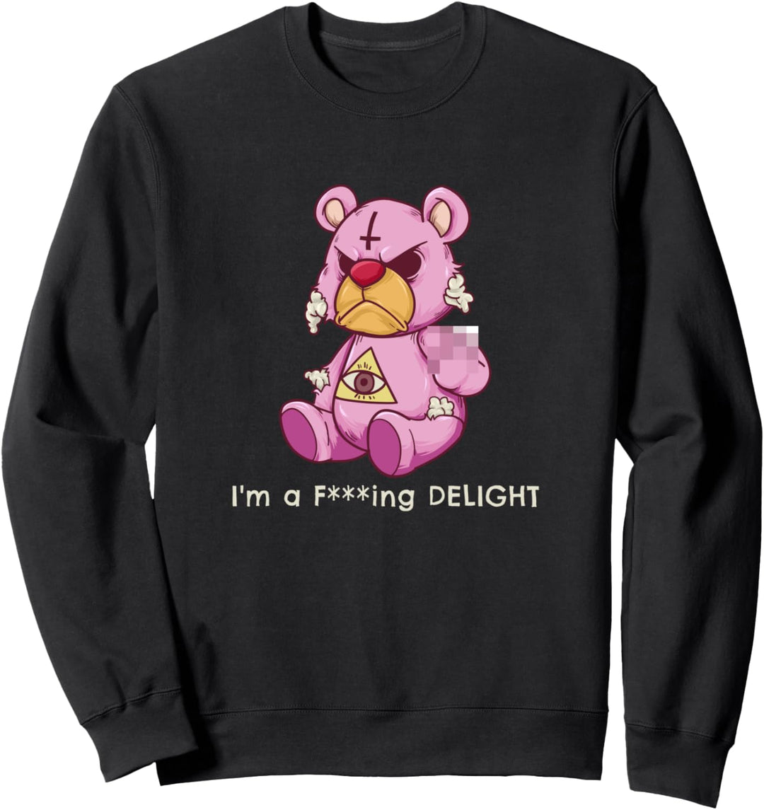 Ich bin ein Vergnügen Pastell Goth Teddy Grunge Sweatshirt