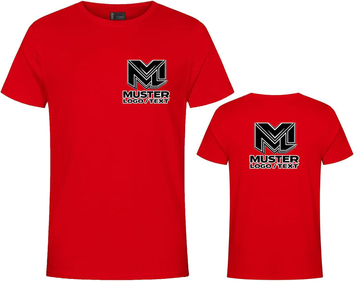 Herren Strapazierfähiges Workwear T-Shirt personalisierbar mit Logo oder Text | 60% Baumwolle 40% Po