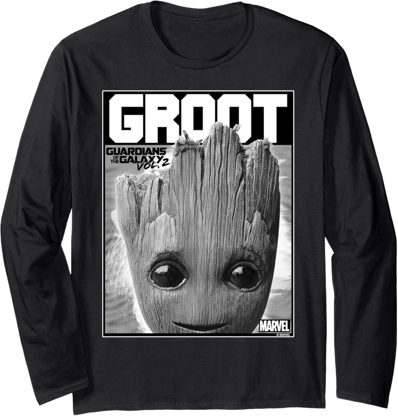 Marvel Guardians Vol. 2 Baby Groot Close-Up Langarmshirt