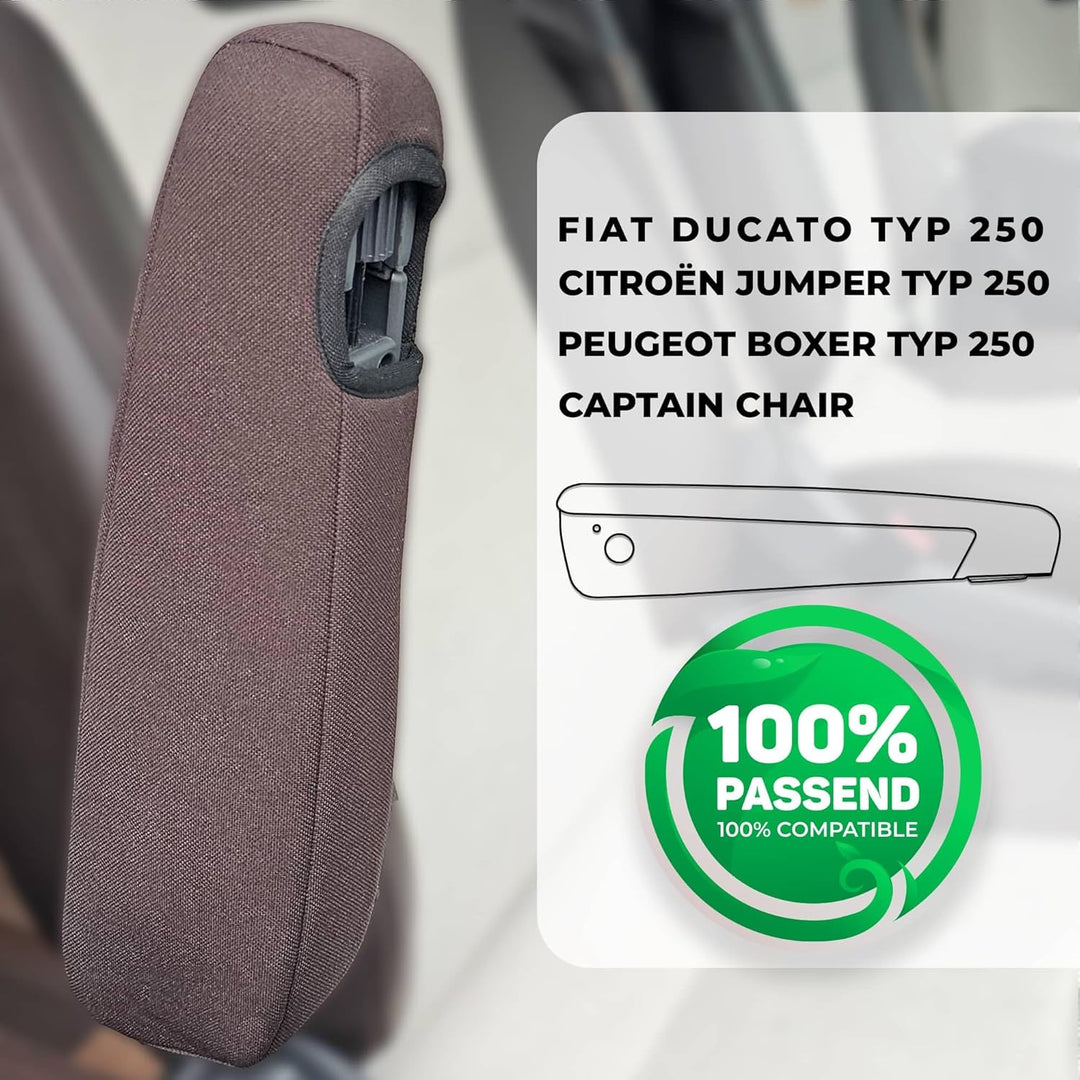 BREMER SITZBEZÜGE Wohnmobil Armlehnenbezug Typ 1 für FIAT Ducato, Boxer, Jumper Armlehnenbezug Typ 1