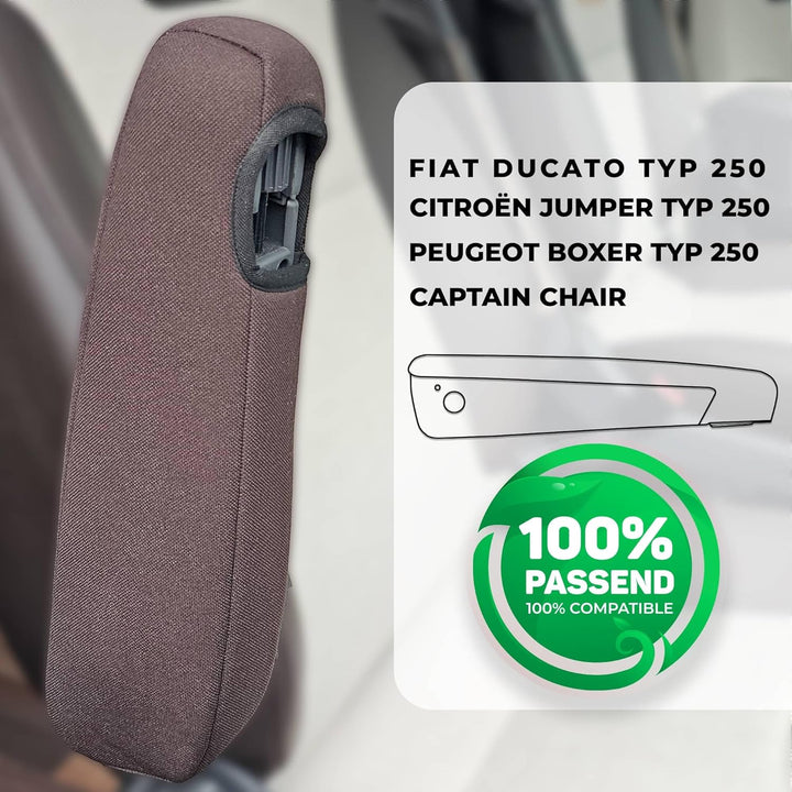 BREMER SITZBEZÜGE Wohnmobil Armlehnenbezug Typ 1 für FIAT Ducato, Boxer, Jumper Armlehnenbezug Typ 1