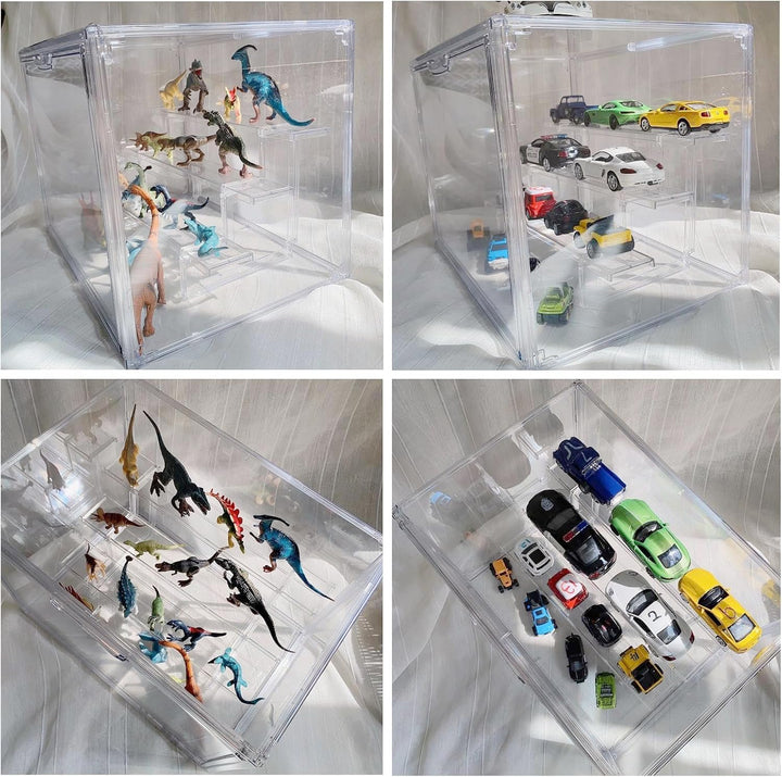 Siyecioa Schaukasten Vitrine, Acryl Vitrine, Glasvitrine, Plexiglas Vitrine Klein mit Tür Für Action