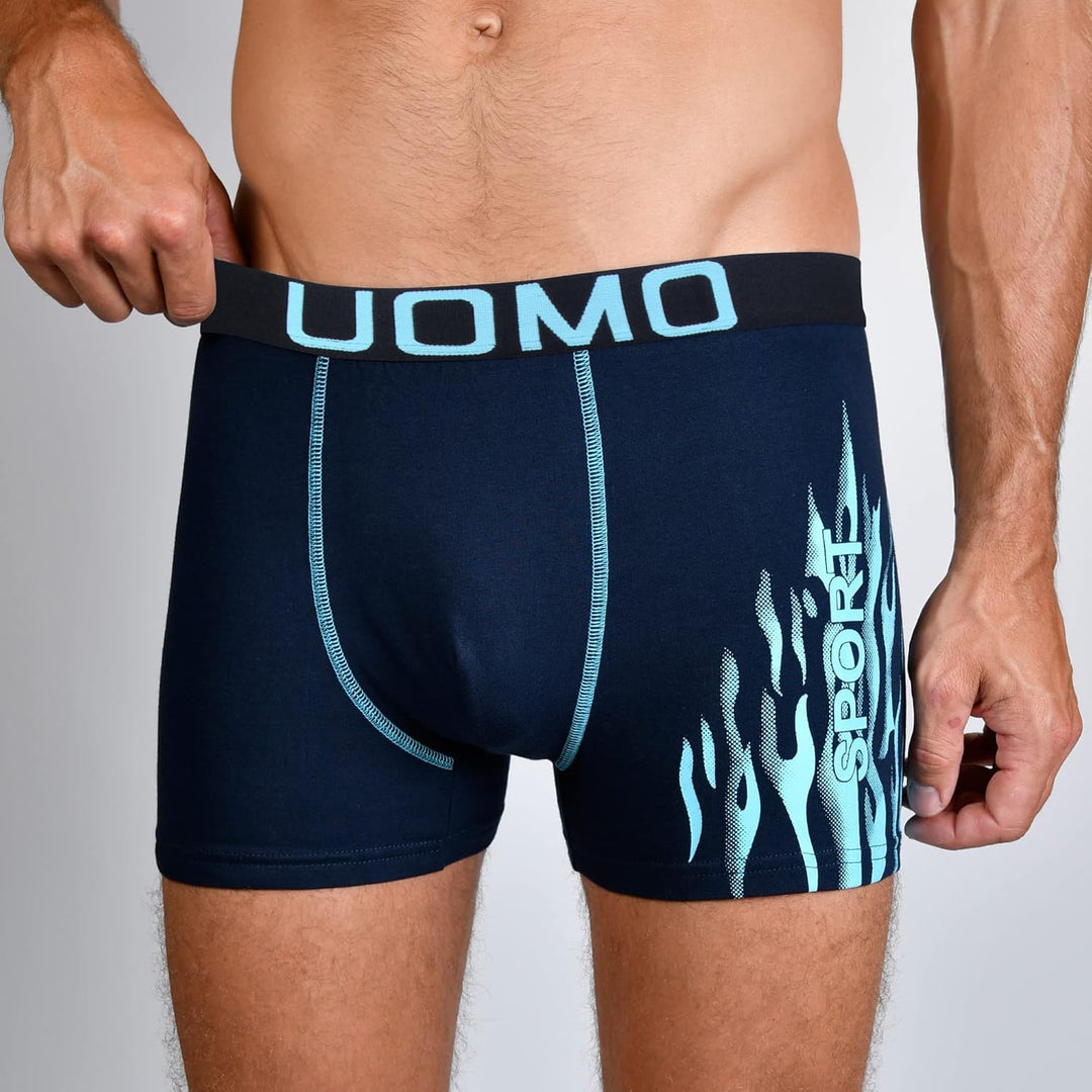 L&amp;K 10er Pack Herren Boxershorts Men Retroshorts mit tollem Muster Baumwolle 1102 3XL 1114-8er Pack,