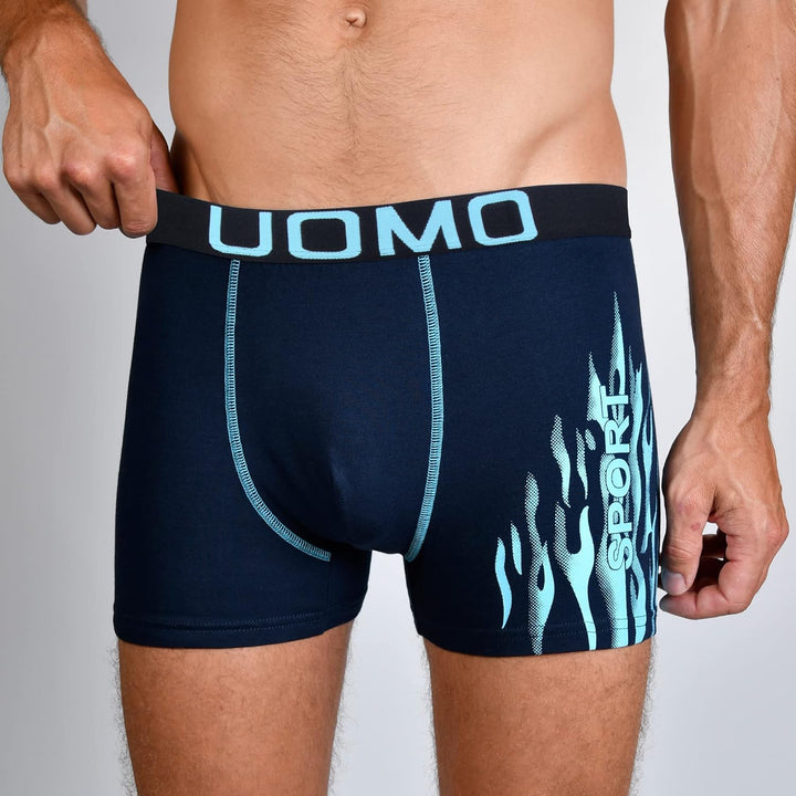 L&amp;K 10er Pack Herren Boxershorts Men Retroshorts mit tollem Muster Baumwolle 1102 3XL 1114-8er Pack,