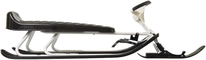 STIGA Erwachsene Schlitten Snowracer Rennrodel King Size GT Lenkschlitten Schwarz/Weiss Snow Racer K