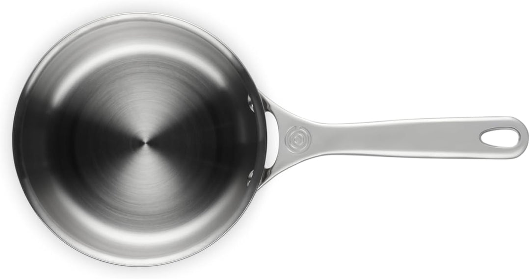 Le Creuset Signature Sossentopf mit Deckel und Hilfsgriff, Rostfreier 3-ply Edelstahl, Ø 16 cm, 1.9