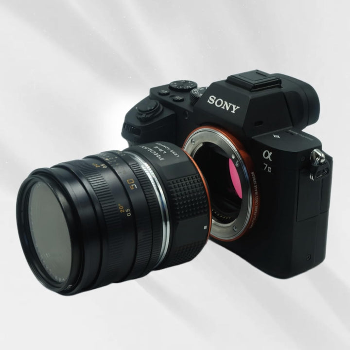 PHOLSY Objektivadapter Kompatibel mit Leica R Objektiv auf Sony E Kameragehäuse Adapter für Sony Alp