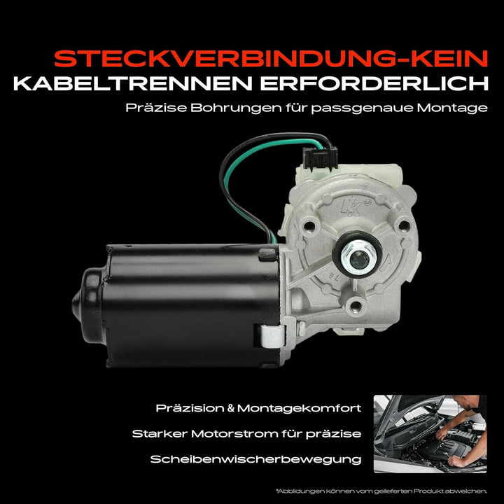 Frankberg 1x Wischermotor Scheibenwischermotor Vorne Links oder Rechts Kompatibel mit Panda 141A 198
