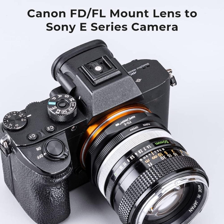 K&F Concept M13105 FD-NEX Hochpräziser Objektivadapter Canon FD Adapterring für Canon FD Objektiv au