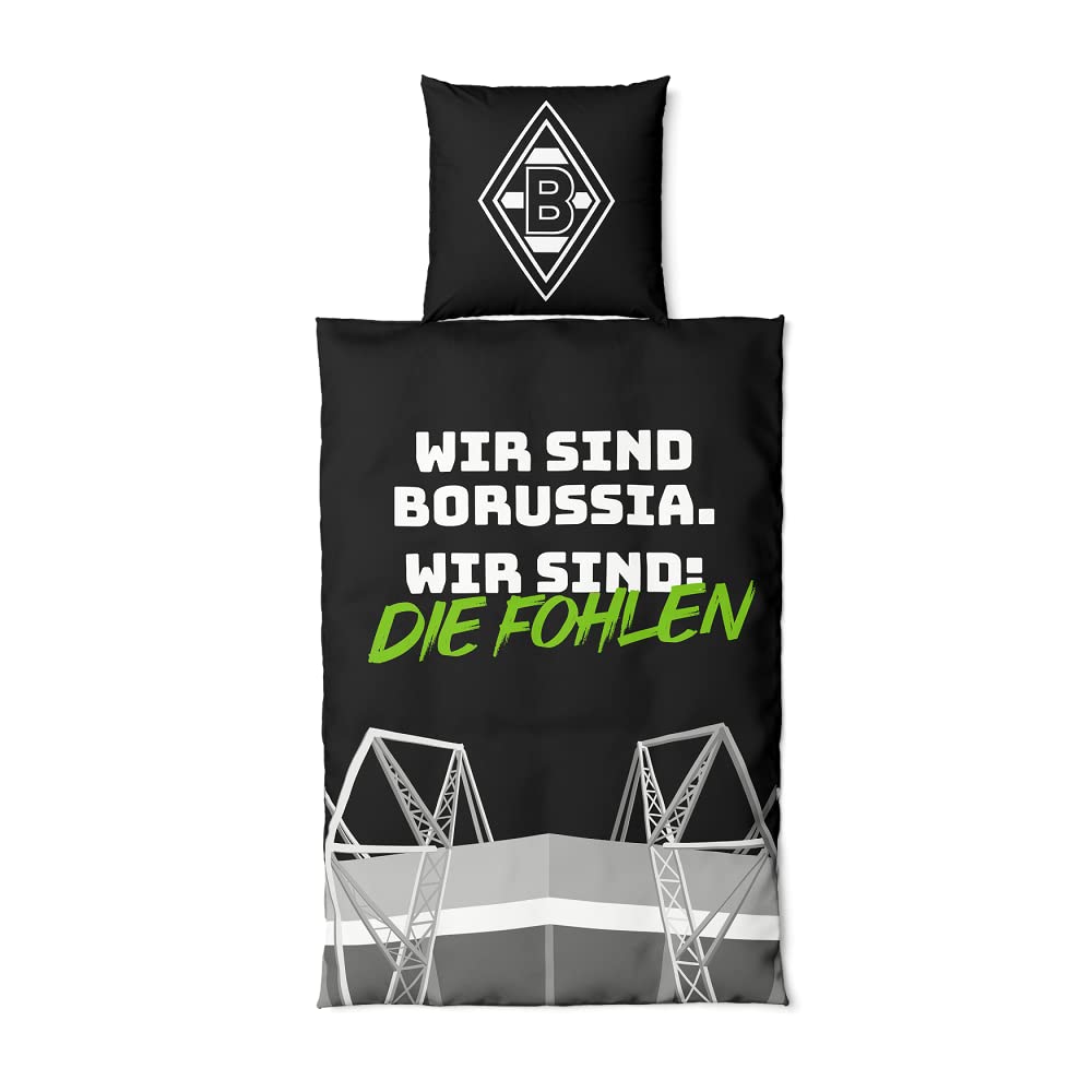 Borussia Mönchengladbach Bettwäsche Glow in The Dark | Offizieller Fanartikel Glow in The Dark 135 x