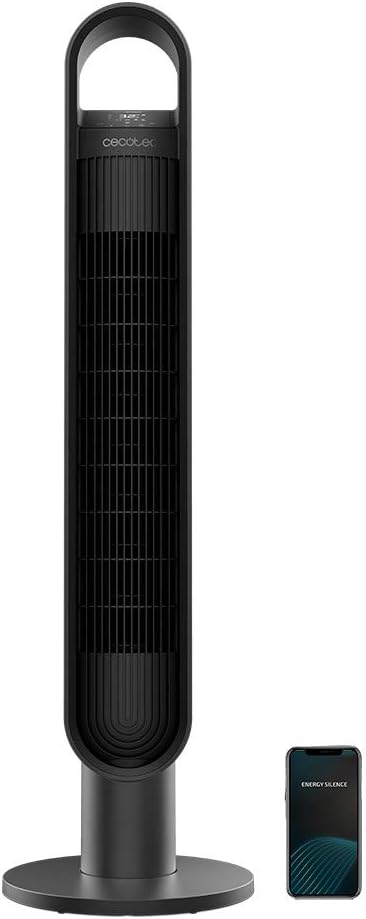 Cecotec Turmventilator mit Fernbedienung und Timer EnergySilence 9190 SkyLine Ionic Connected, 60W,