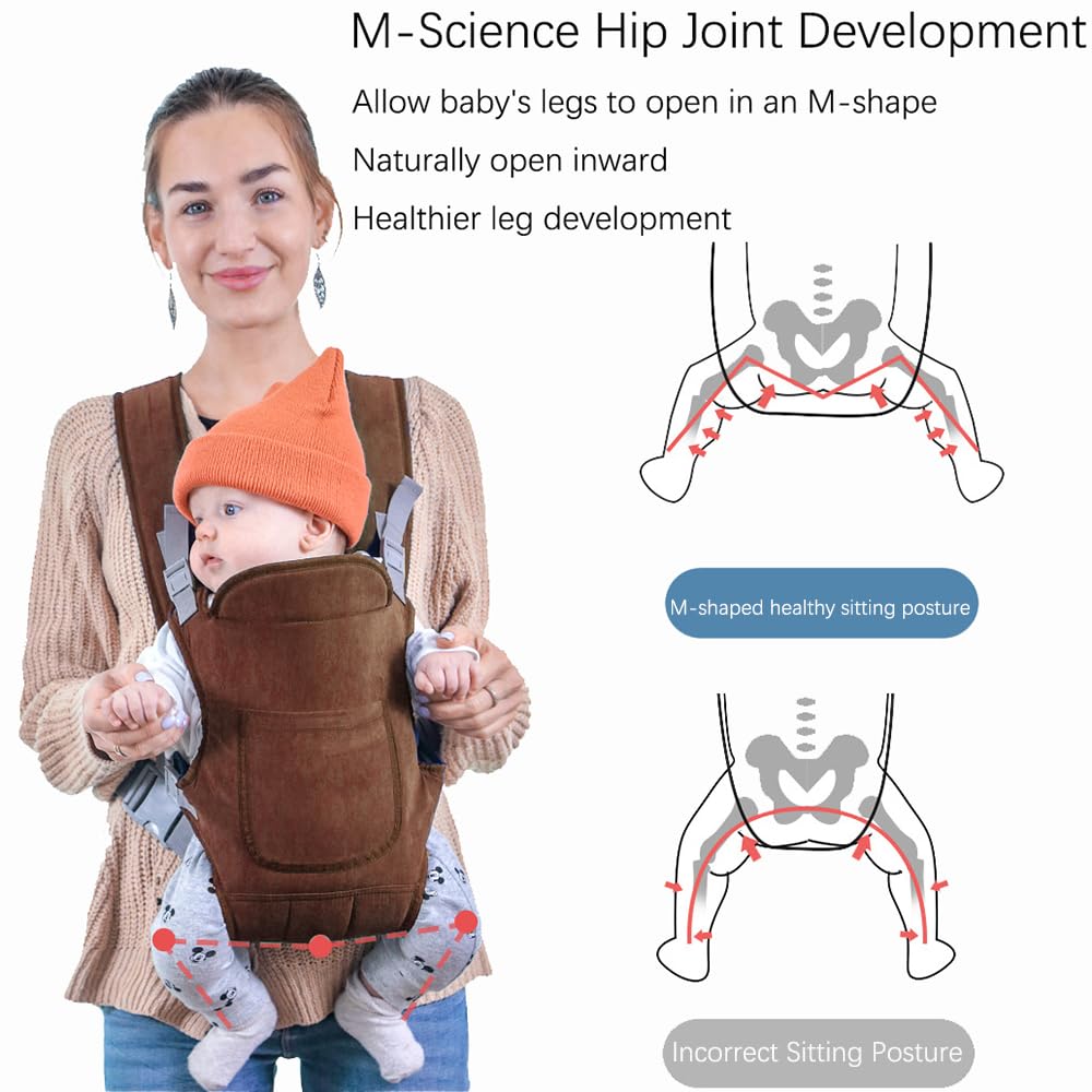 babytrage Neugeborene Ab Geburt, Tragetuch Baby Neugeboren, 4-in-1 Babytrage mit 4 Tragepositionen,