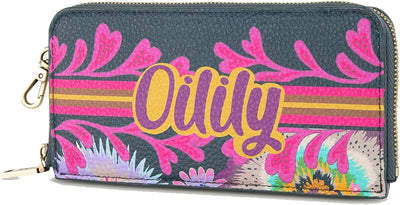 Oilily Fanfare Card Zip Wallet L Ponderosa Pine