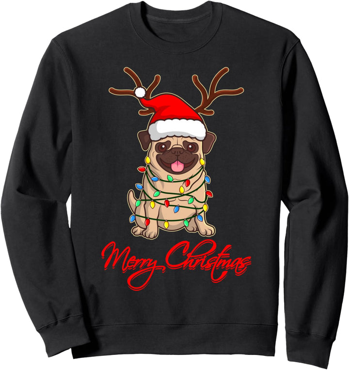 UGLY CHRISTMAS Sweater Mops Geschenk Hunde für Hundehalter Sweatshirt