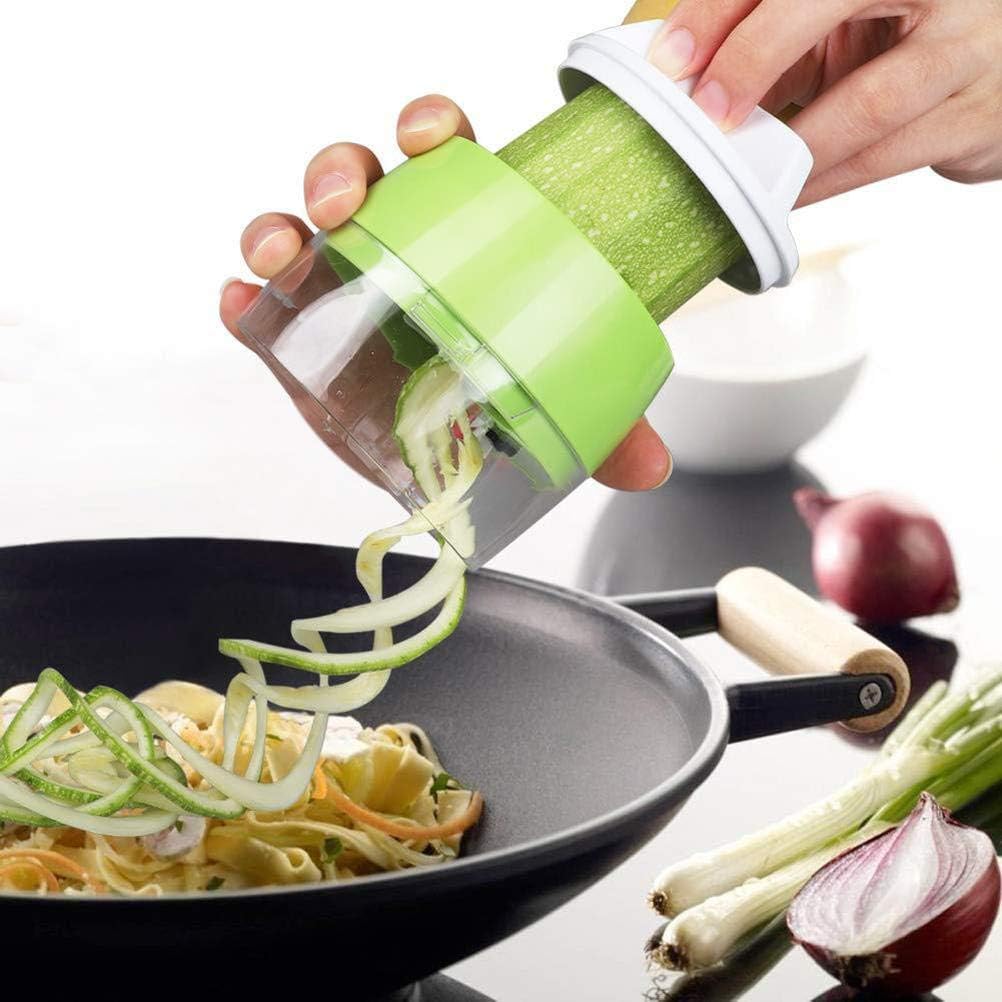 Gemüseschneider, Spiralschneider Küchengeräte für Karotten Gurken Veggetti Spiralizer Handheld Slice