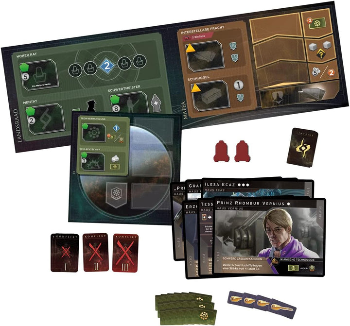 Asmodee | Dire Wolf Digital | Dune: Imperium – Rise of Ix | Erweiterung | Kennerspiel | Strategiespi