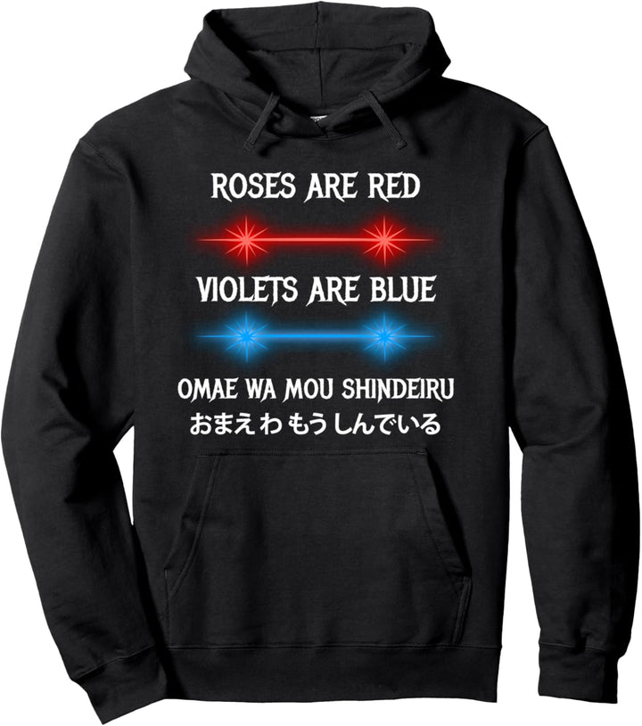 Omae Wa Mou Shindeiru Nani Lustiges Anime Meme Anime Merch Pullover Hoodie