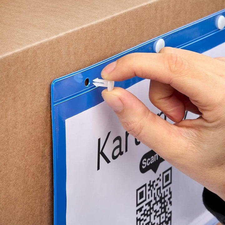 Krog Kennzeichnungstasche mit Aufhängelochung, A4 quer, 25 Stück grün grün A4 quer, gr&amp;