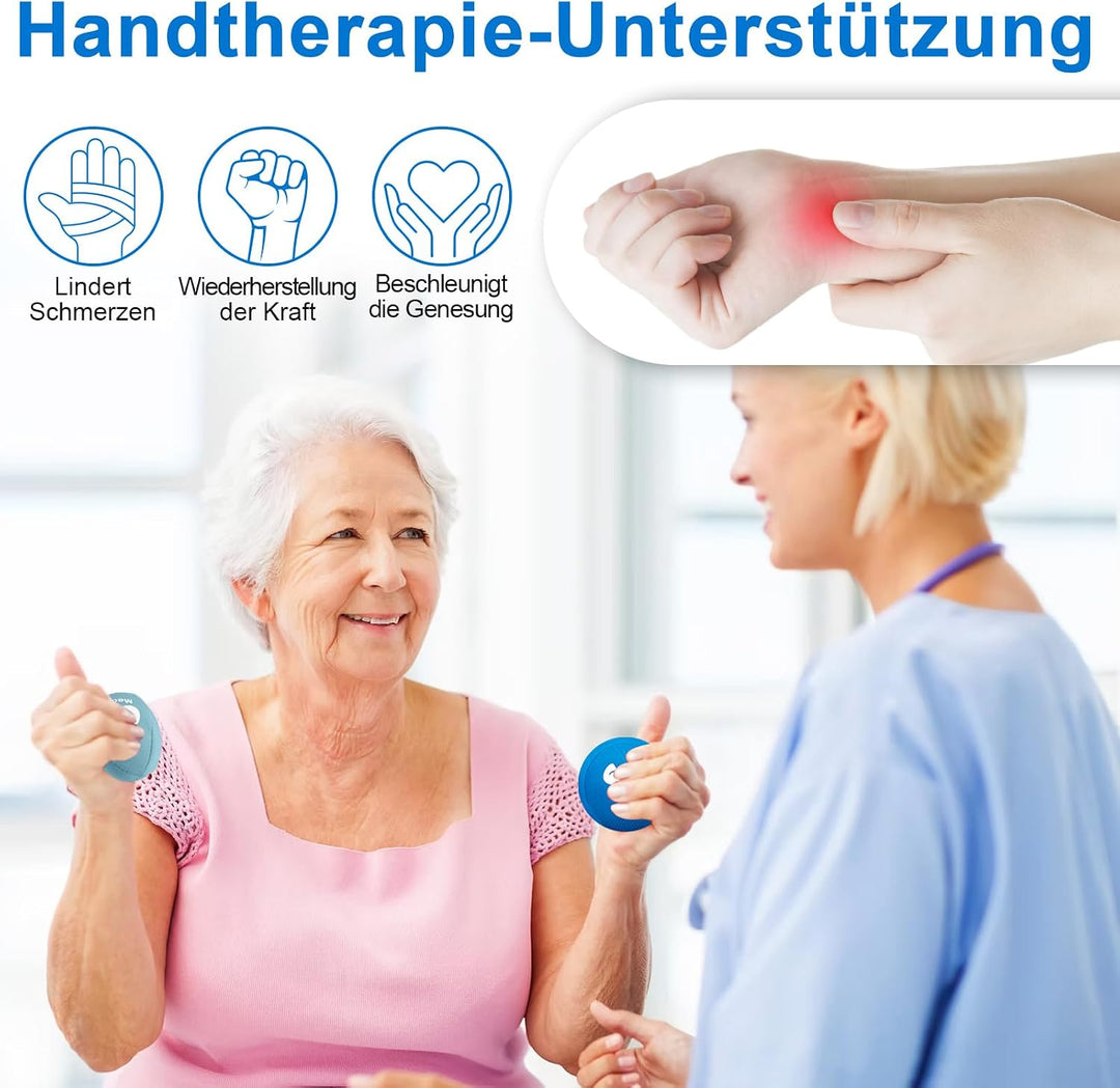 RYACO 6 Stück Gel Stressball für Erwachsene - Antistressball Mit verschiedenen Stärken und Grössen -