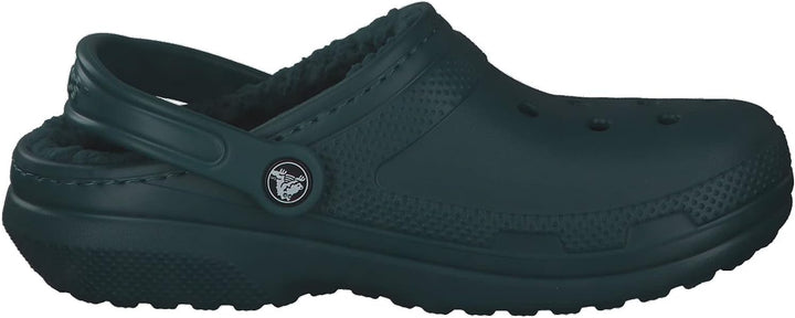 Crocs Unisex Classic Lined Clogs 33/34 EU Evergreen, 33/34 EU Evergreen