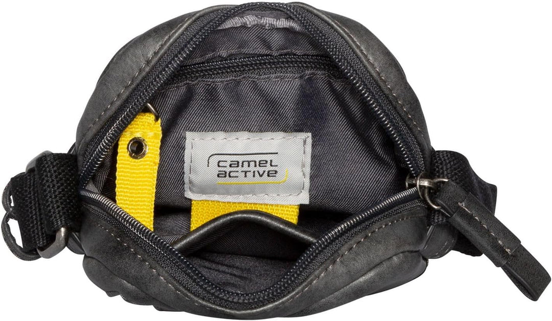 camel active bags Laos Herren Handytasche Umhängetasche Klein Schwarz 13x3x19 Schwarz, 13x3x19 Schwa