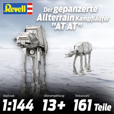 Revell Bandai Modellbausatz AT AT I Hochwertiger Bausatz des Allterrain Kampfläufer | Massstab 1:144