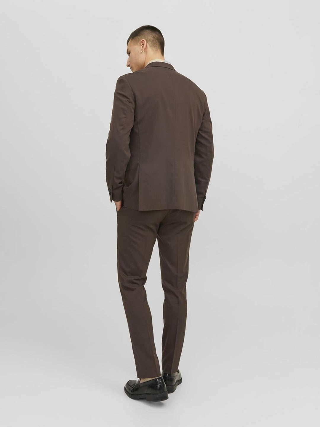 JACK & JONES Male Einreihiger Blazer JPRFRANCO Super Slim Fit Blazer 48 Braun, 48 Braun