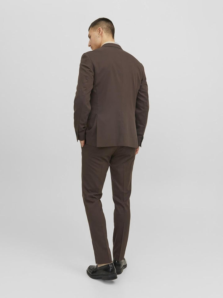 JACK & JONES Male Einreihiger Blazer JPRFRANCO Super Slim Fit Blazer 48 Braun, 48 Braun