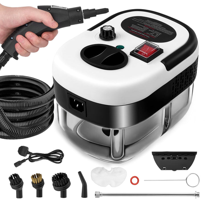 Dampfreiniger Handgerät,Steam Cleaner mit 1500ML Tank,Tragbarer Hochdruck Dampfreiniger mit 3 Arten