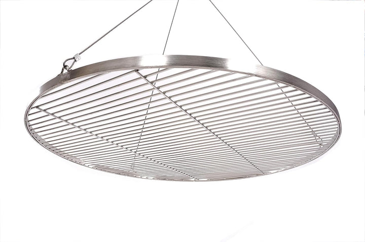 80 cm Premium Grillrost Edelstahl für Schwenkgrill 3 Bein BBQ Grill Rost mit Seil