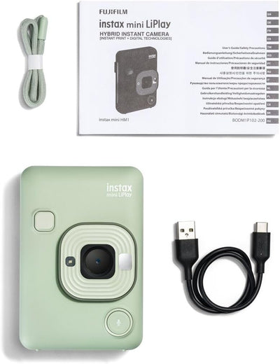 INSTAX Mini LiPlay 2 Digital Hybrid Camera Matcha Green, Matcha Green