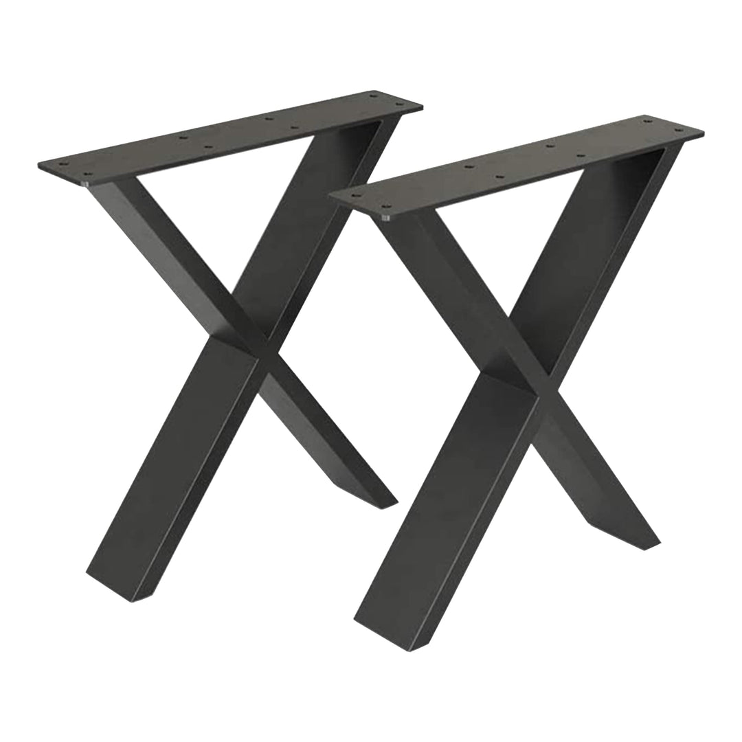 [en.casa] Tischgestell Maribo 42 x 40 cm Tischkufen im 2er Set für Sitzbänke Couchtische Tischbeine