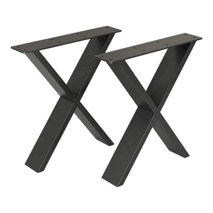 [en.casa] Tischgestell Maribo 42 x 40 cm Tischkufen im 2er Set für Sitzbänke Couchtische Tischbeine