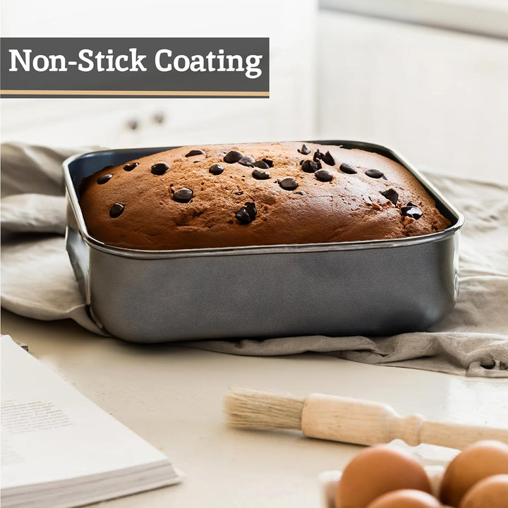 Premier Housewares 104267 Housewares Quadratische Springformen, 0,4 mm, antihaftbeschichtet, 24 / 26