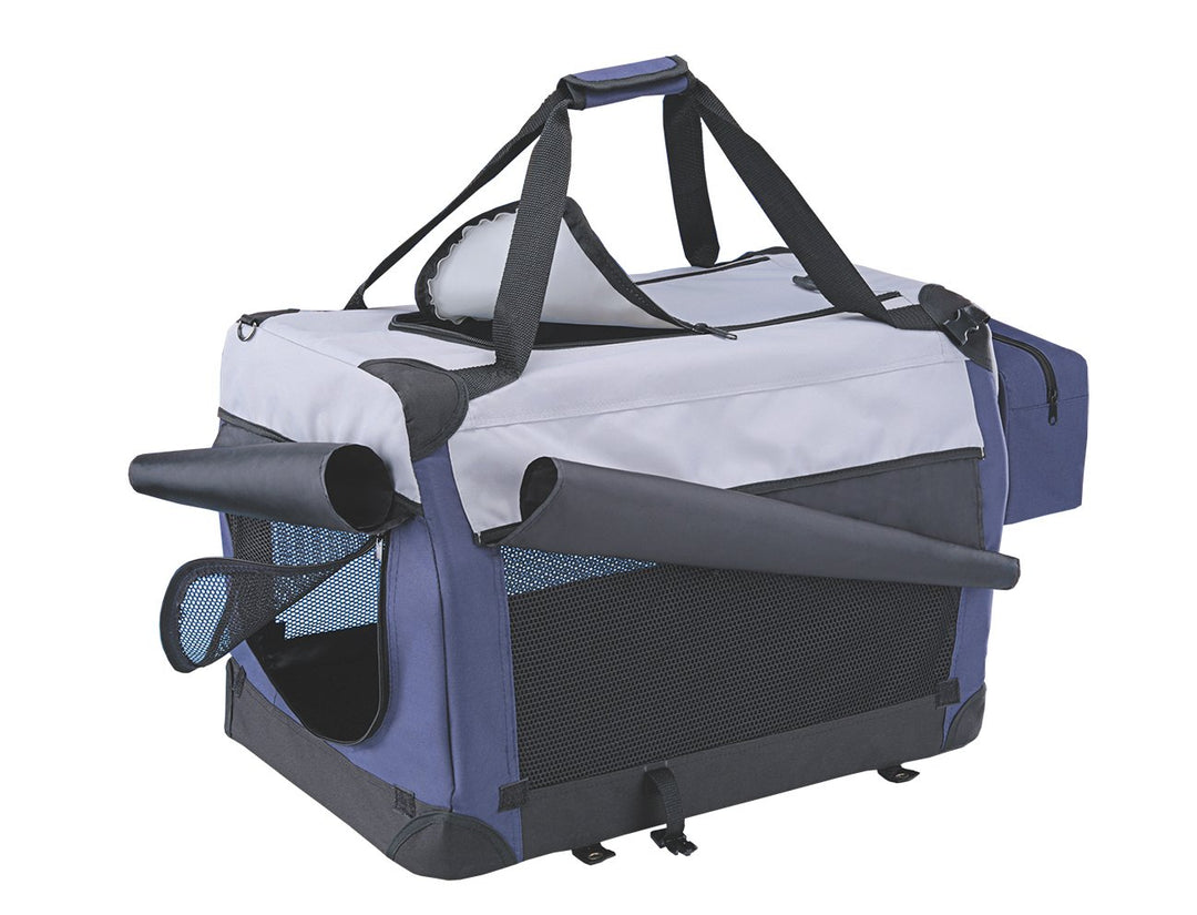 Nobby Traveller PLUS blau / grau L x B x H: 92 x 64 x 64 cm blau;grau L 92 x B 64 x H 64 cm, blau;gr
