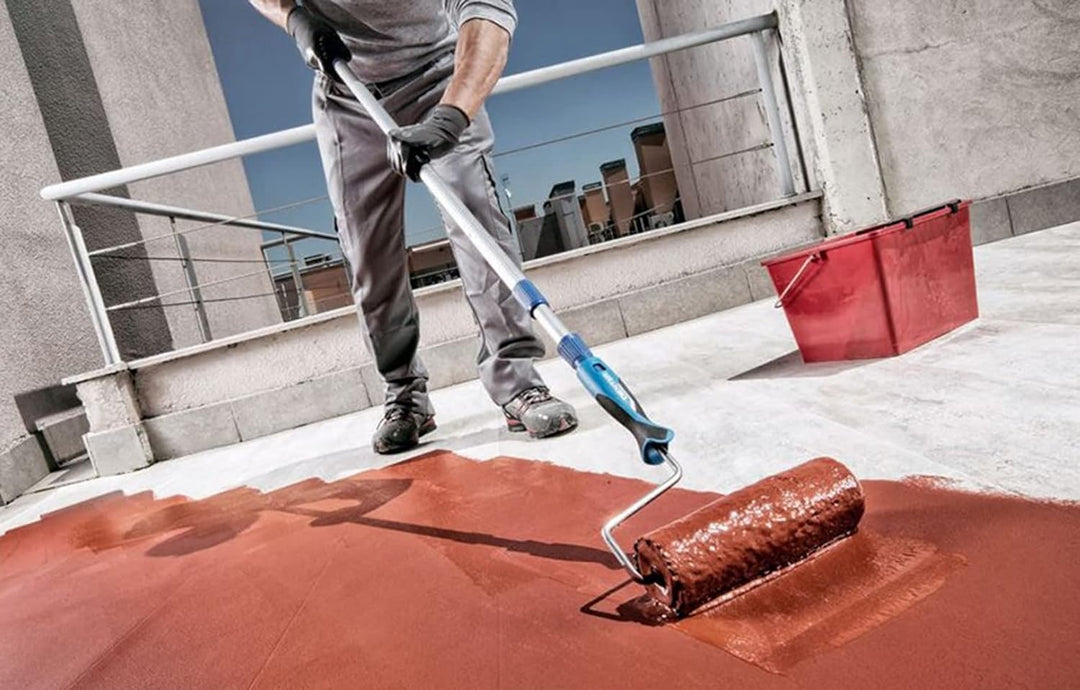 Tecno Prodist IMPER FASER (10 Kg, rot) Elastische Imprägnierfarbe für Terrassen mit integrierten Fas