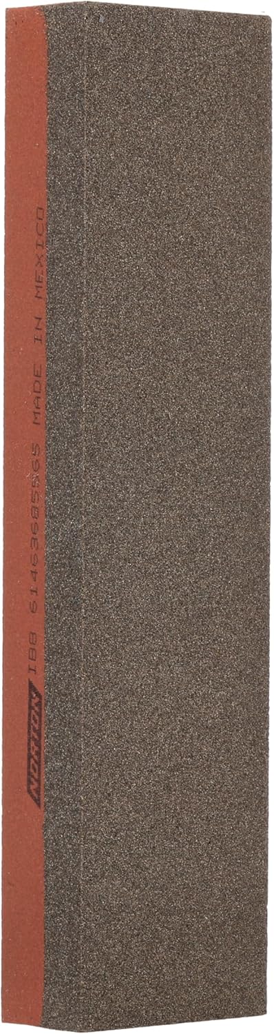 Norton 614636855653 IB8 Ölstein, 2,5 x 5,3 x 20,3 cm, fein und grob, Indien, Rot One Size, One Size