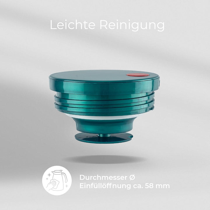 ROTPUNKT Isolierkanne 1L - Premium Kaffekanne Made in Germany I Hält bis zu 24 Std heiss I Warmhalte